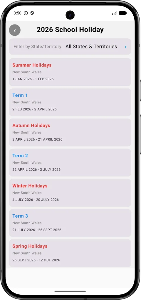 Australia Calendar on Android, screenshot 6