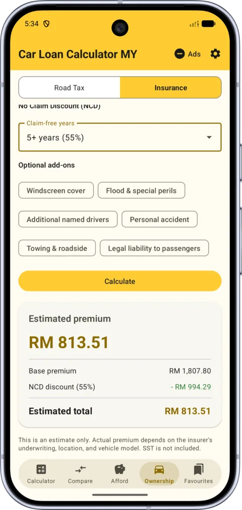 Car Loan Calculator MY on Android, screenshot 6