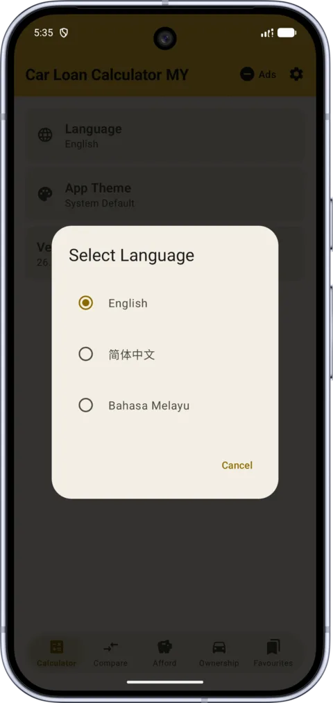 Car Loan Calculator MY on Android, screenshot 8
