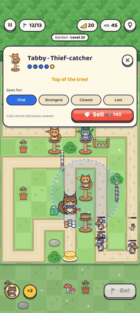 Furtress on Android, screenshot 2