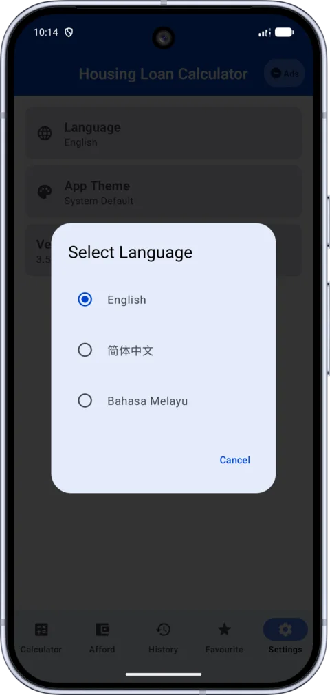 Housing Loan Calculator on Android, screenshot 7