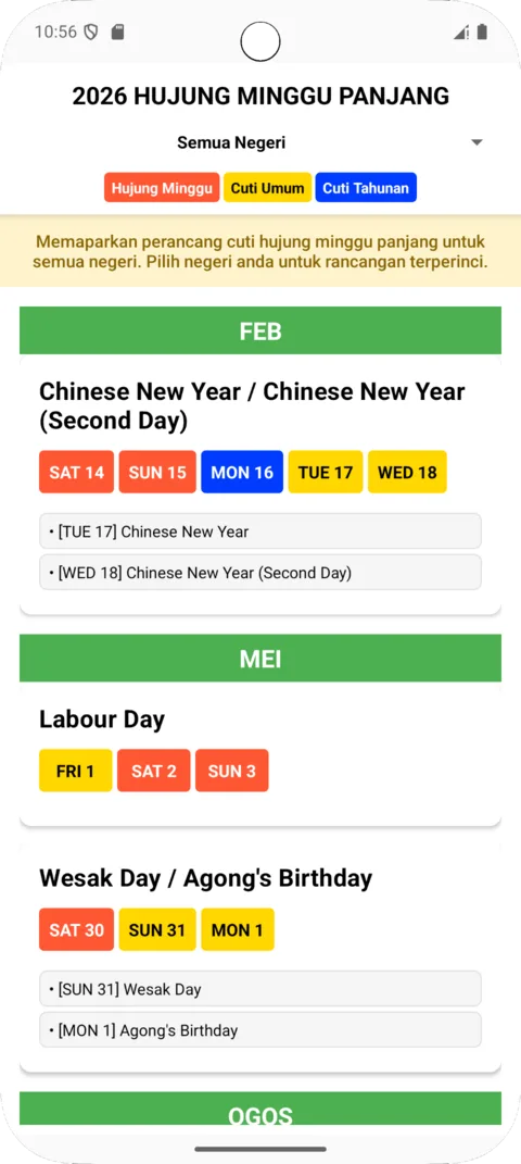 Kalendar Hijrah Malaysia on Android, screenshot 8
