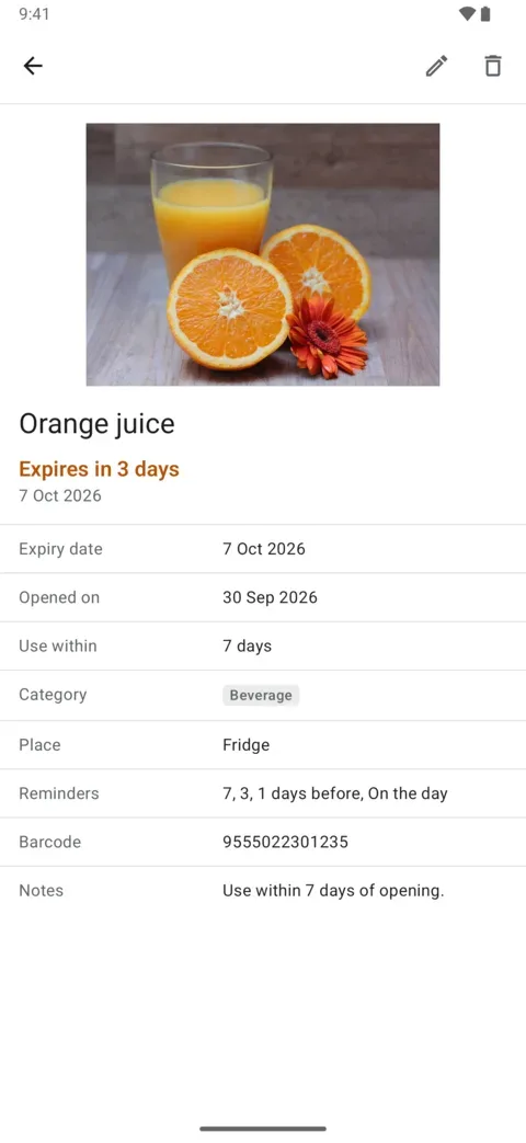 Shelfbell on Android, screenshot 2