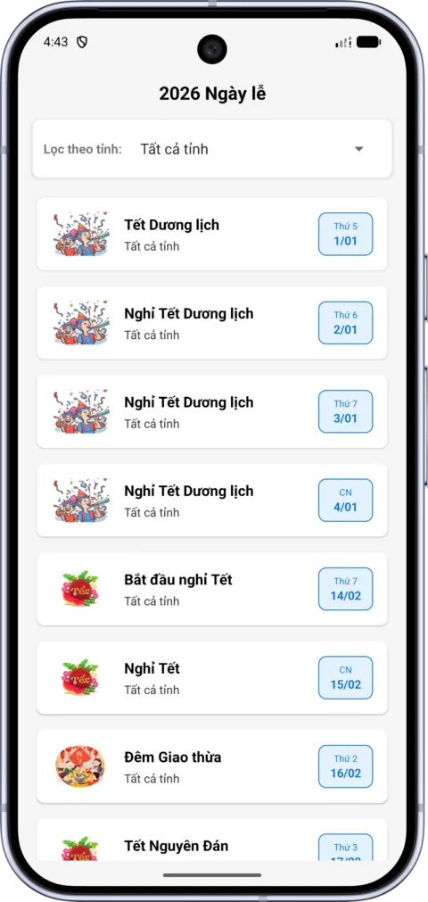 Vietnamese Calendar on Android, screenshot 6